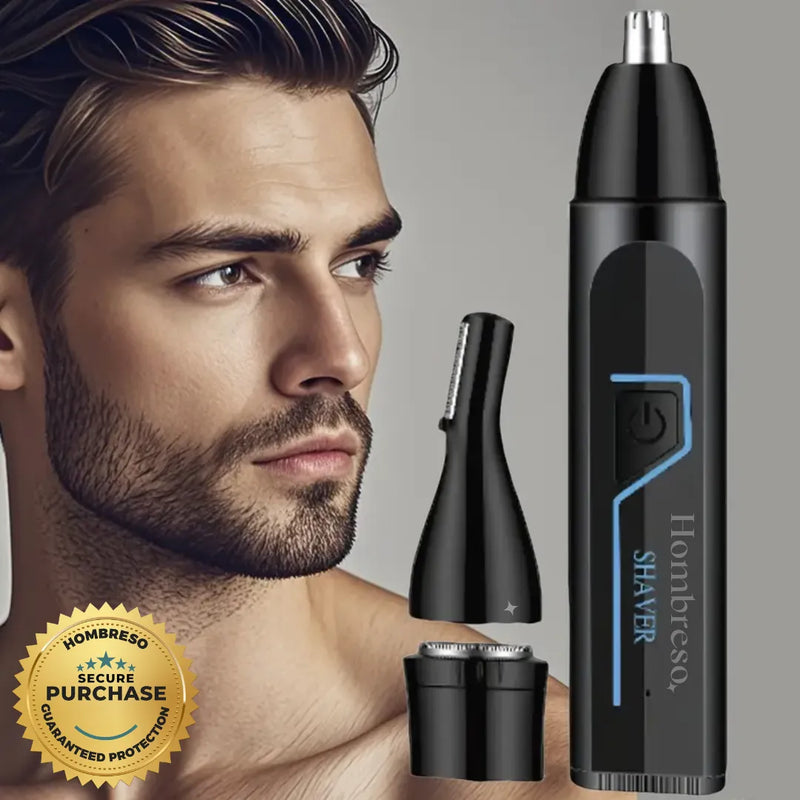 3-in-1 Men's Waterproof Depilatory Pen | Nose, Ear, and Beard with USB Charging
