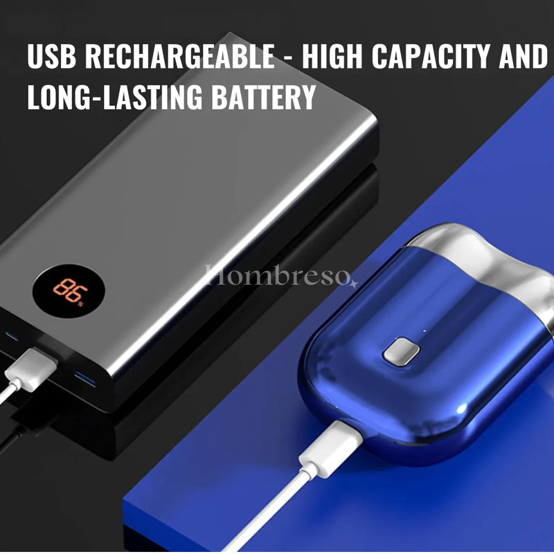 Portable Dual Electric Shaver with USB Charging - Perfect Beard Anywhere